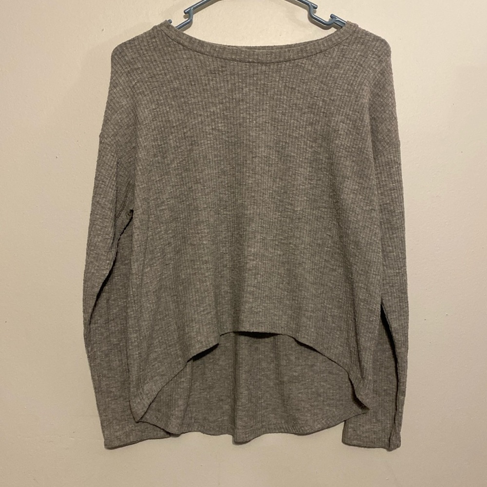 Forever 21 Ribbed Long Sleeve Shirt